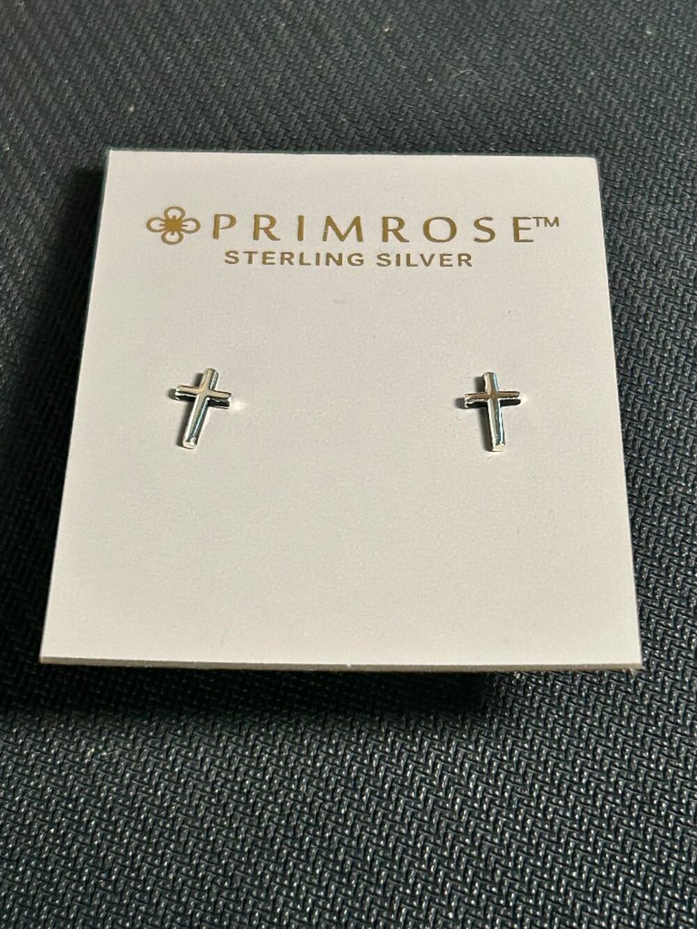 Primrose NWT Sterling Silver Tiny Cross Stud Earrings Kohl's Fine Jewelry